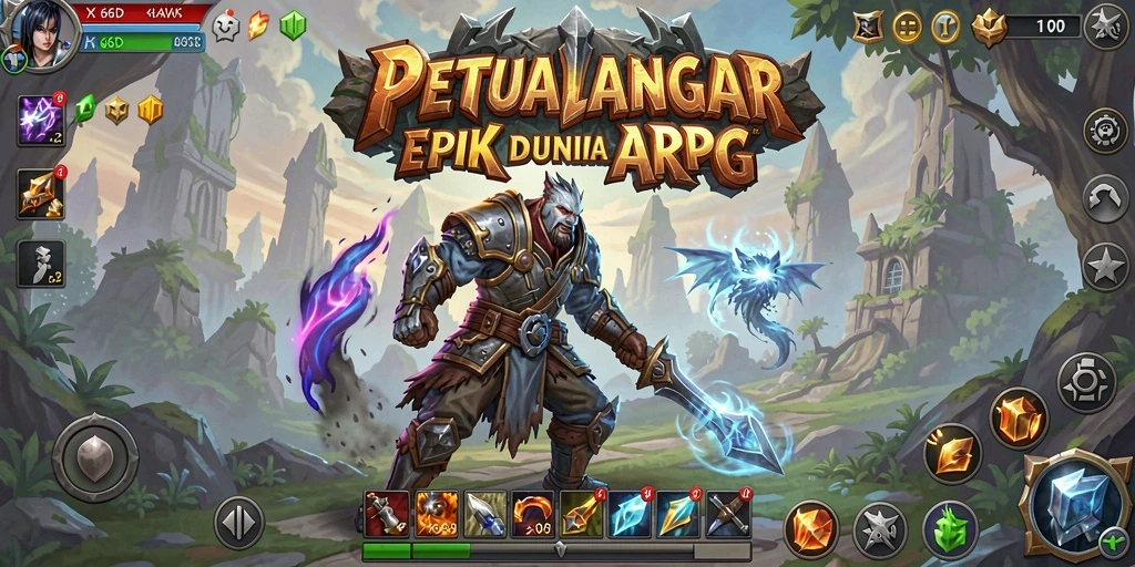 Tampilan gameplay menakjubkan dari 66D, penuh aksi dan petualangan.