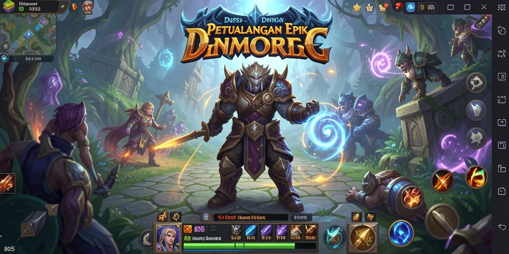 Gameplay menakjubkan di dunia 8055 MMORPG.