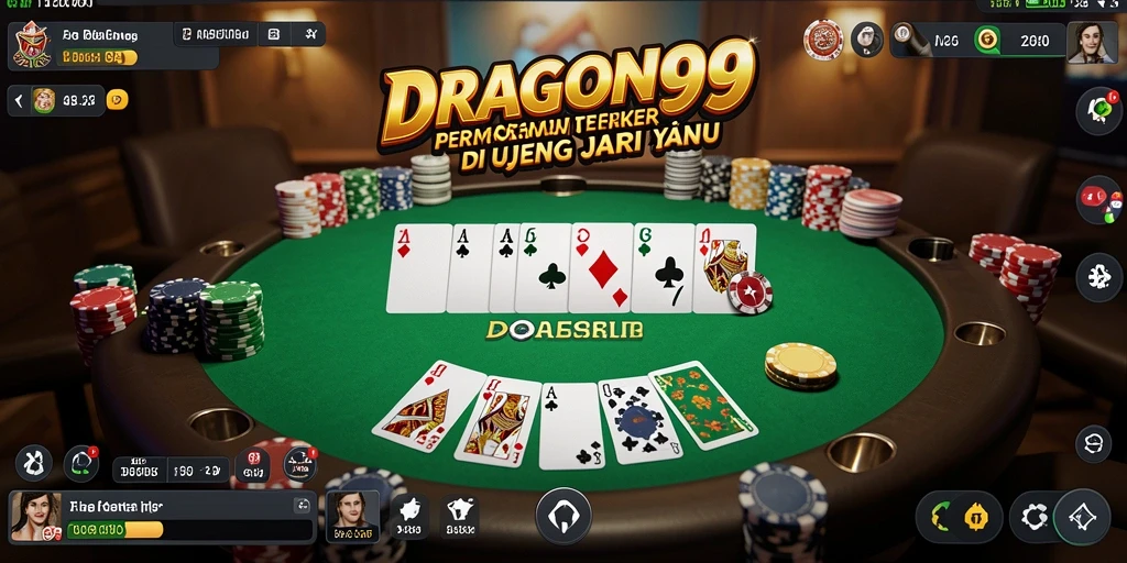 Screenshot yang menampilkan pengalaman bermain Poker yang menarik di DRAGON99.