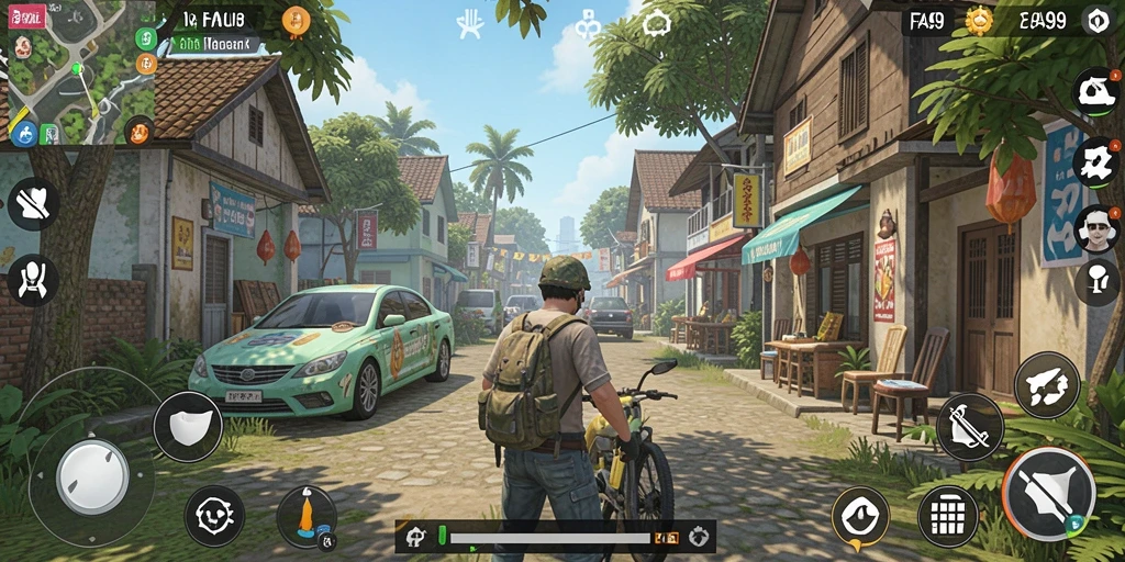 Tampilan gameplay <strong>FA99</strong> yang penuh warna dan interaktif.