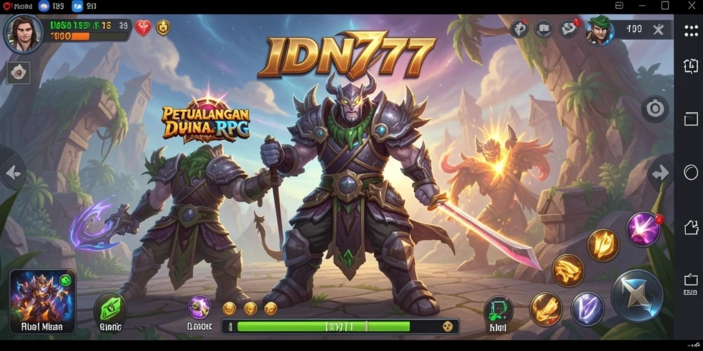 Gameplay mendebarkan dalam IDN777 dengan beragam karakter dan monster.