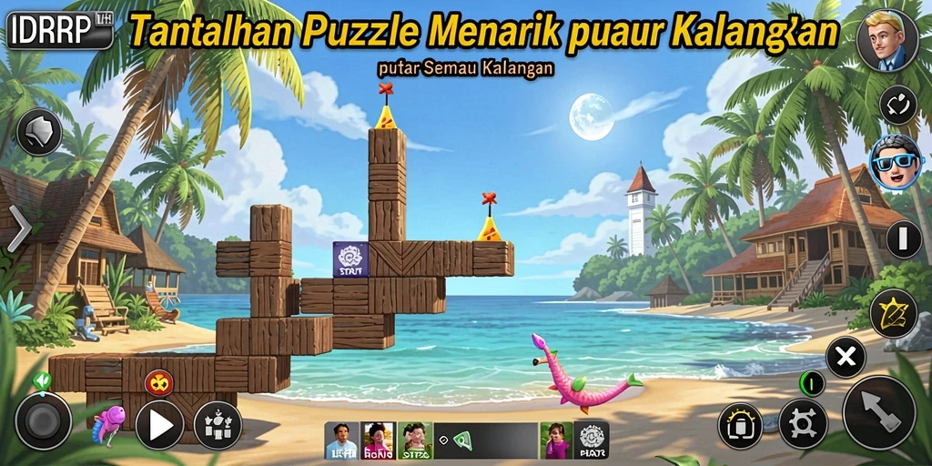 Tampilan gameplay IDRRP yang menantang dan penuh warna.