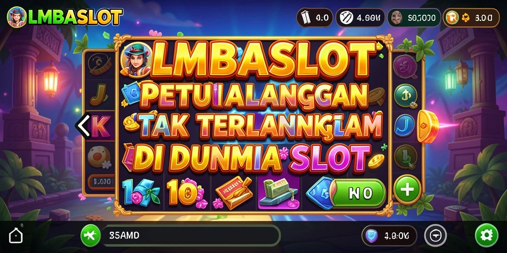 Screenshot gameplay LMBASLOT yang menampilkan petualangan seru dan grafis menawan.