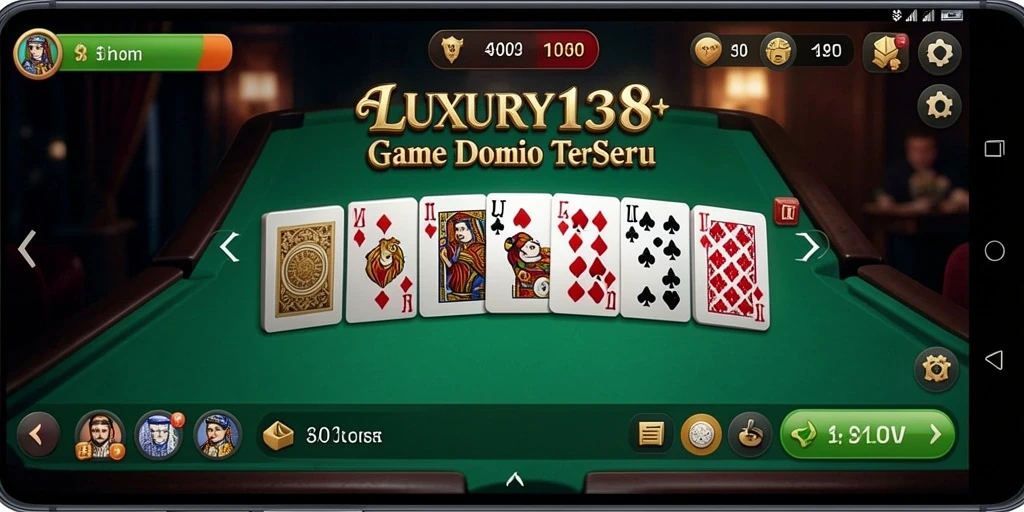 Tangkapan layar utama LUXURY138 yang menunjukkan berbagai momen seru saat bermain Domino.