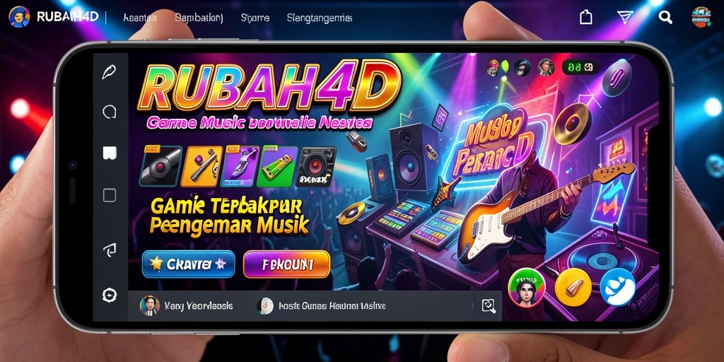 Tangkapan layar RUBAH4D menampilkan keseruan gameplay musik yang interaktif.