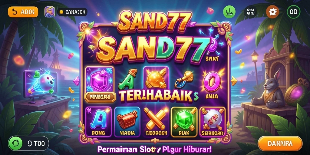 Menampilkan gameplay Slot yang seru dan menarik di SAND77.