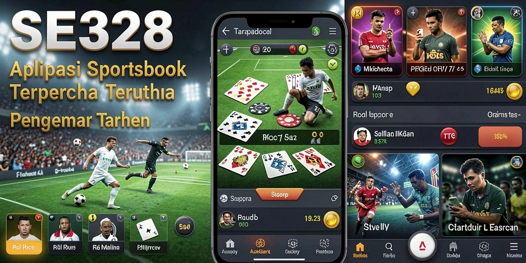 Screenshot utama SE328 menampilkan antarmuka taruhan yang menarik.